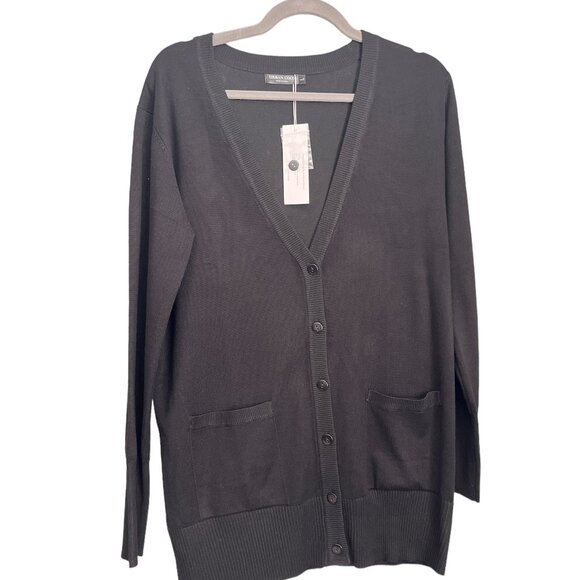 NEW Urban CoCo Women's Button Down Cardigan Sz L Pockets Lightweight Knit - Picture 4 of 10